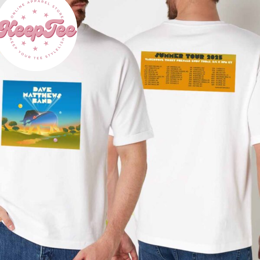 New Dave Matthews Band Concert 2025 Shirt, Dave Matthews Band Summer 2025 Tour Dates Shirt