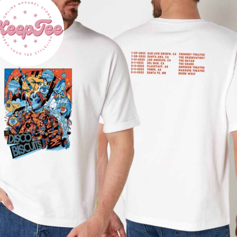 New The Disco Biscuits Concert 2025 Shirt, The Disco Biscuits Ca Az Nm Shows 2025 Tour Dates Shirt