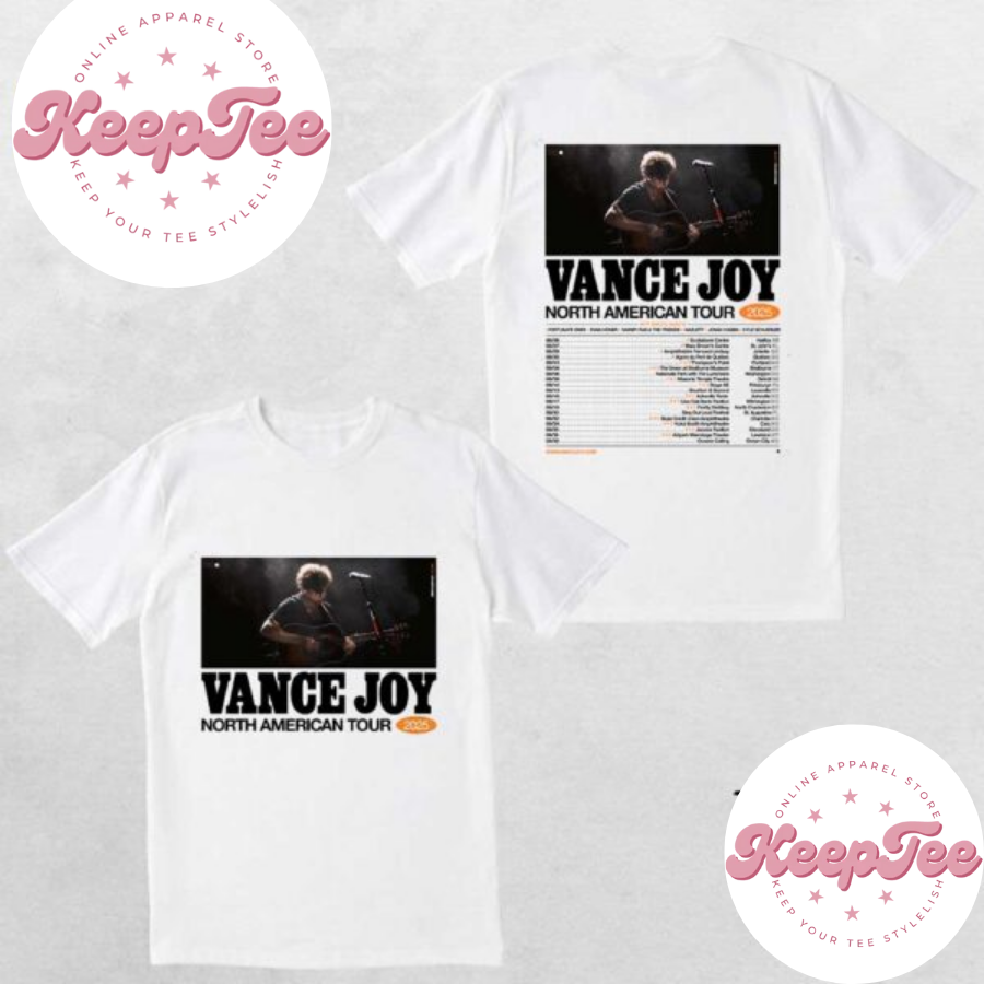 New Vance Joy North Concert 2025 Shirt, Vance Joy North America Tour 2025 Shirt