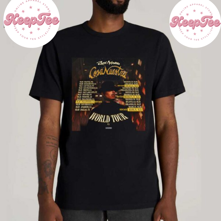 New Rauw Alejandro Cosa Concert 2025 Shirt, Rauw Alejandro Cosa Nuestra World Tour 2025 Fan Gifts T-Shirt