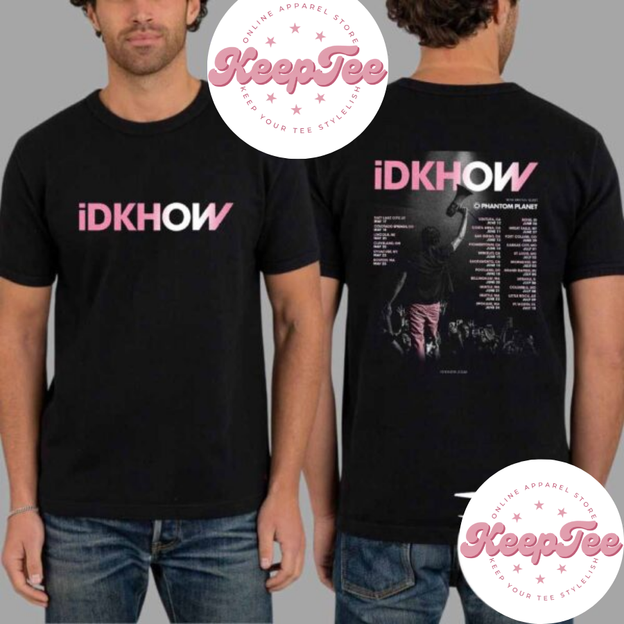 New Idkhow 2025 Tour Concert 2025 Shirt, Idkhow 2025 Tour Dates Shirt