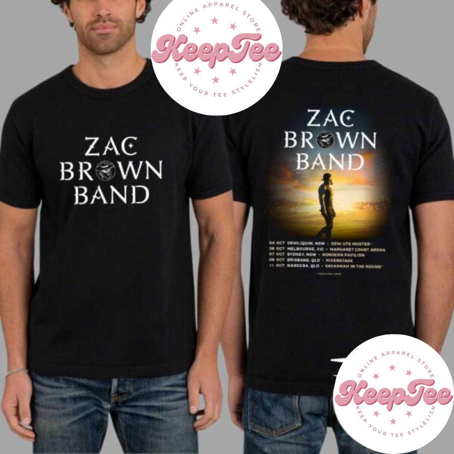New Zac Brown Band Concert 2025 Shirt, Zac Brown Band 2025 Australia Tour Dates Shirt