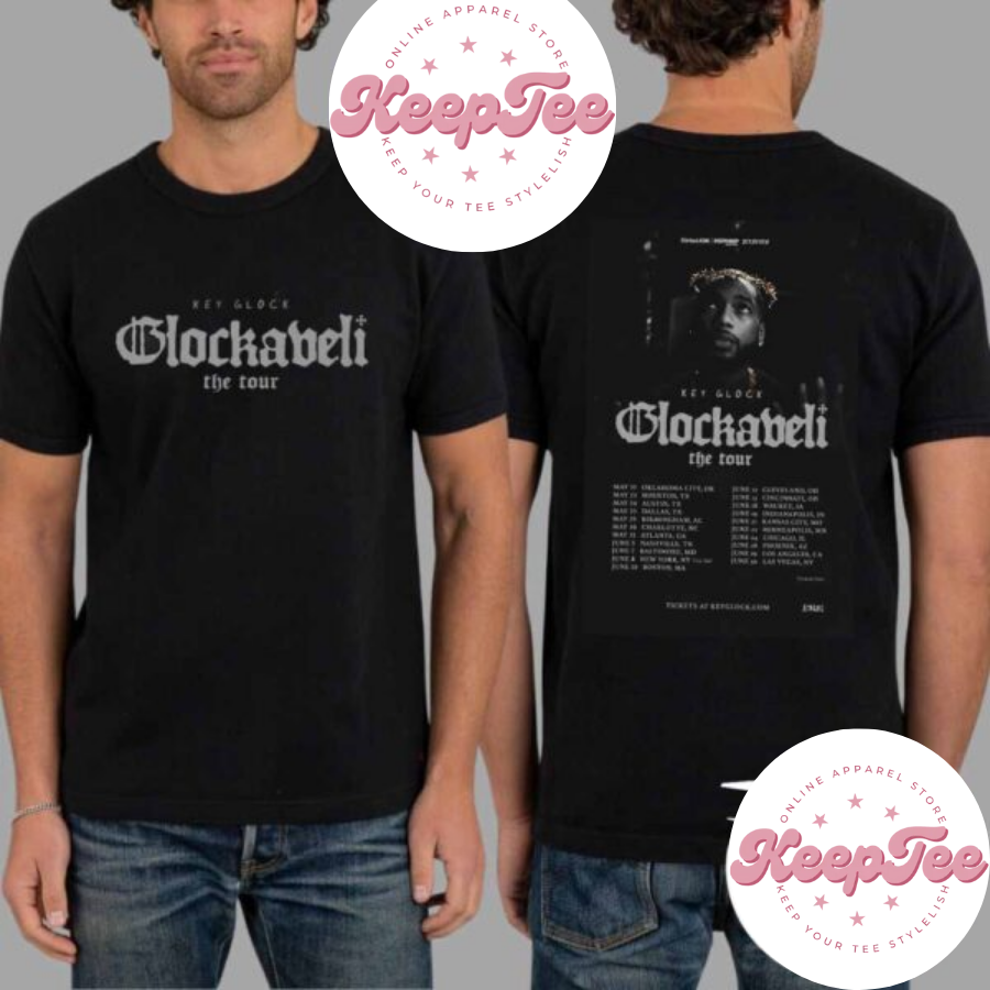 New Key Glock 2025 Concert 2025 Shirt, Key Glock 2025 Glockaveli The Tour Shirt