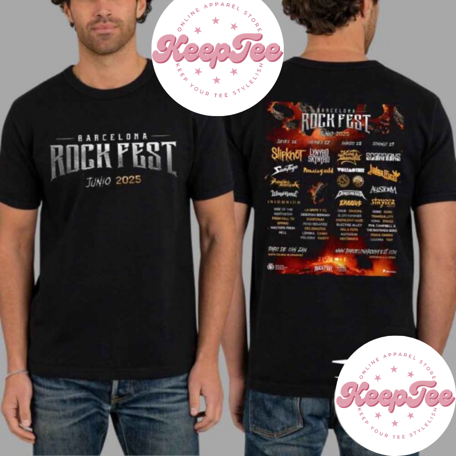 Barcelona Rock Fest Concert 2025 Shirt, Barcelona Rock Fest Lineup 2025 Shirt