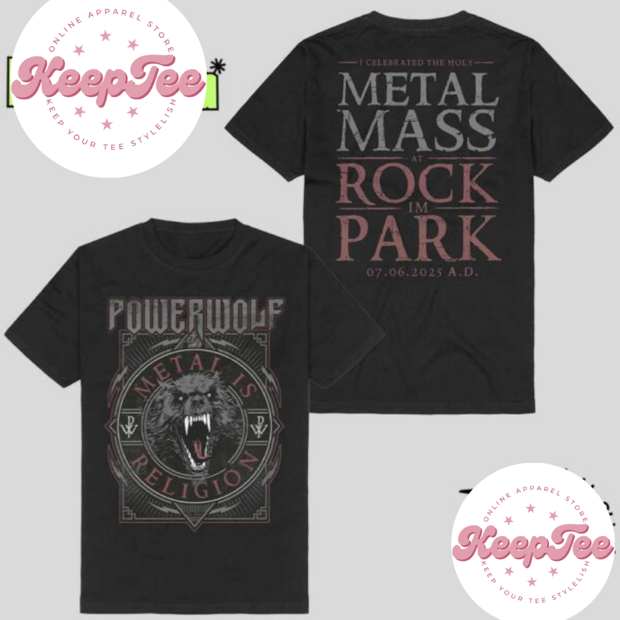 Powerwolf Holy Metal Concert 2025 Shirt, Powerwolf Holy Metal Mass At Rock Im Park On June 07 2025 Artwork Fan Gifts T-Shirt