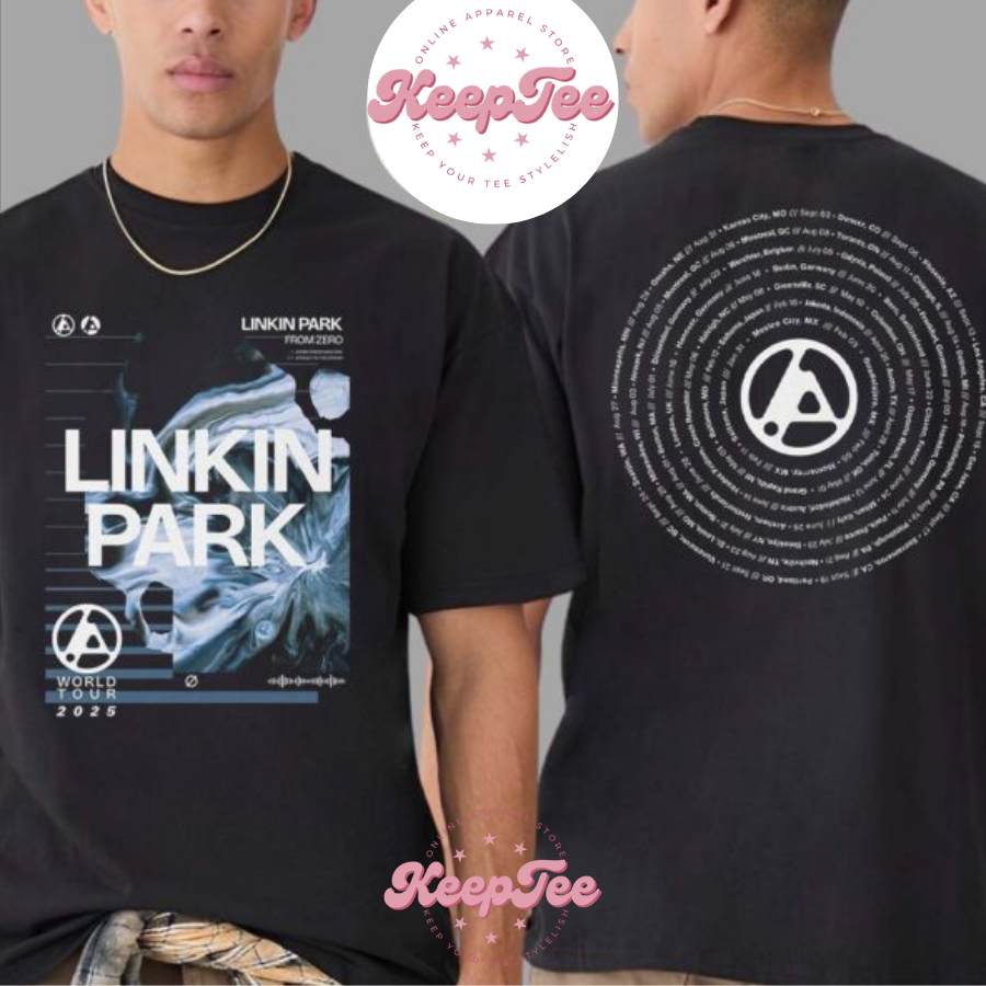 New Linkin Park Jagged Concert 2025 Shirt, Linkin Park Jagged Tour 2025 Dates List From Zero World Tour 2025 Print Unisex Shirt