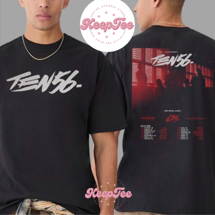 New Ten56. Eu And Concert 2025 Shirt, Ten56. Eu And Uk Tour 2025 Dates List With Special Vctms And The Dali Thundering Concept Shirt
