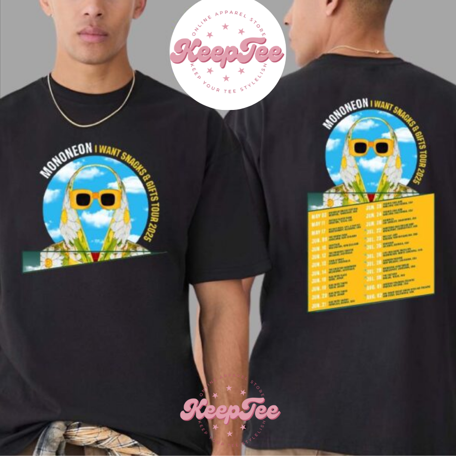 New Mononeon I Want Concert 2025 Shirt, Mononeon I Want Snacks And Gifts Tour 2025 Dates List Print Unisex Shirt