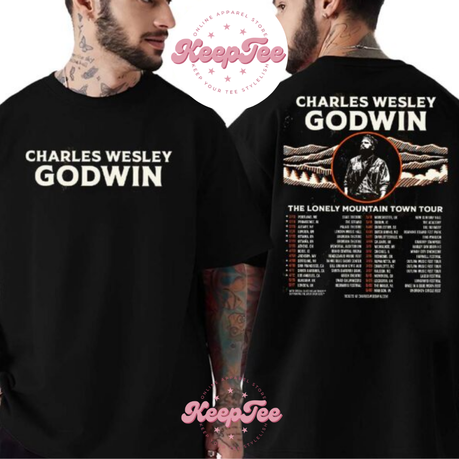 New Charles Wesley Godwin The Lonely Mountain Town Tour 2025 Dates List With Special Guest Nolan Taylor Shirt