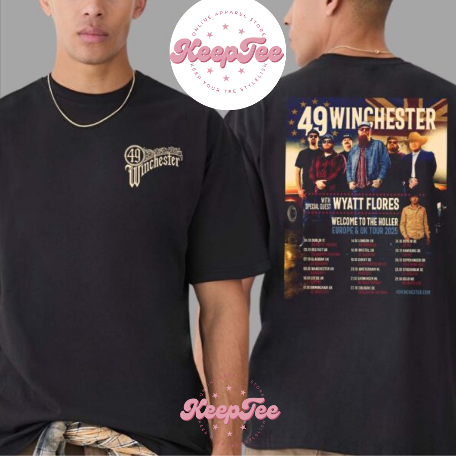 New 49 Winchester Band Concert 2025 Shirt, 49 Winchester Band Welcome To The Holler Europe And Uk Tour 2025  Unisex Shirt