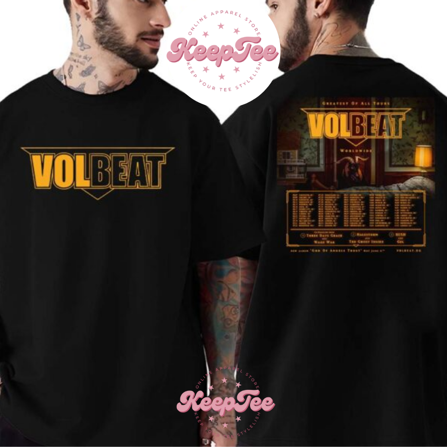 Volbeat Greatest Of Concert 2025 Shirt, Volbeat Greatest Of All Tours 2025 Worldwide God Of Angels Trust  Unisex Shirt