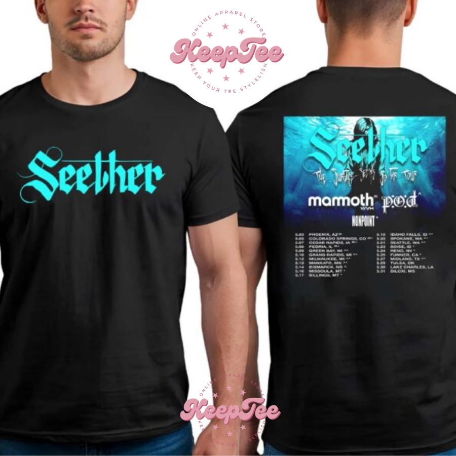 New Seether The Surface Concert 2025 Shirt, Seether The Surface Seems So Far Tour 2025 Dates List Two Sides Print Unisex Shirt