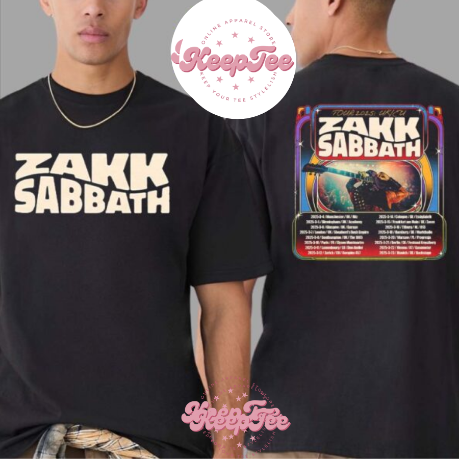 New Zakk Sabbath Uk Concert 2025 Shirt, Zakk Sabbath Uk And Eu Tour 2025 Dates List Start In Manchester Uk