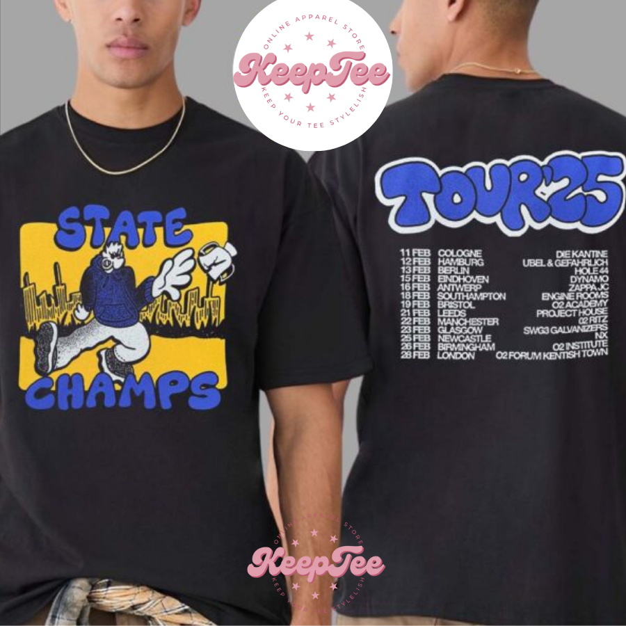 New State Champs Band Concert 2025 Shirt, State Champs Band Merch Tee Tour 2025 Start In Cologne