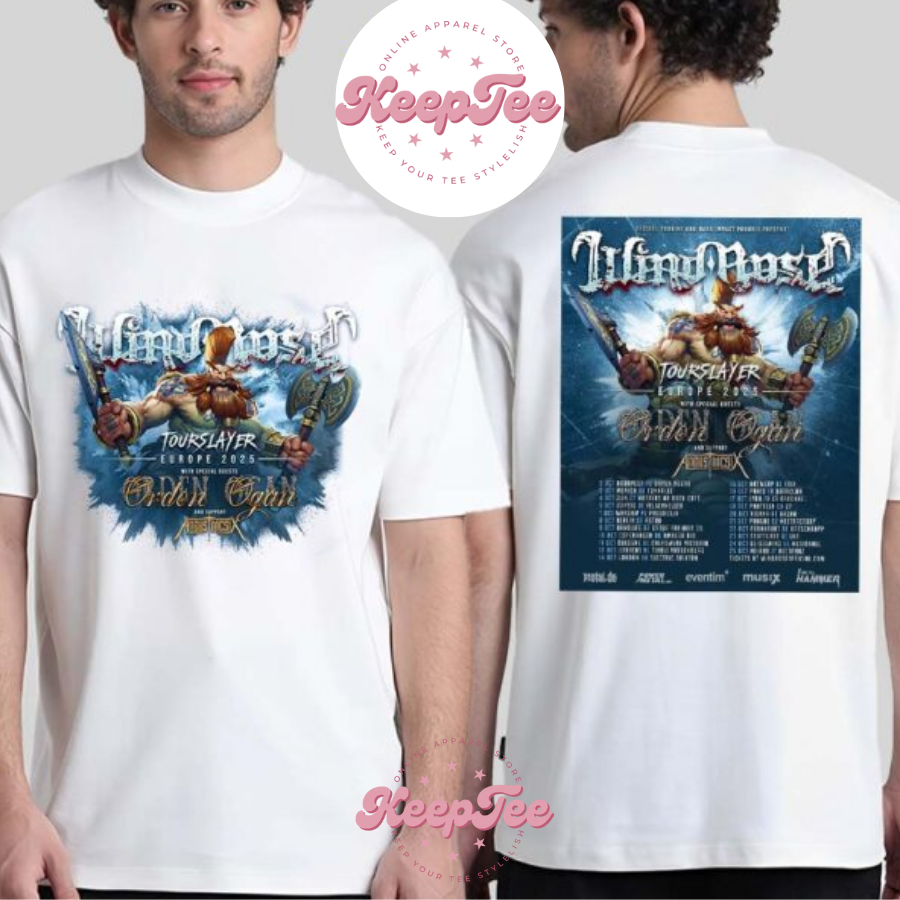 Wind Rose Band Concert 2025 Shirt, Wind Rose Band Tourslayer Europe 2025 Dates List Two Sides Print Unisex Shirt