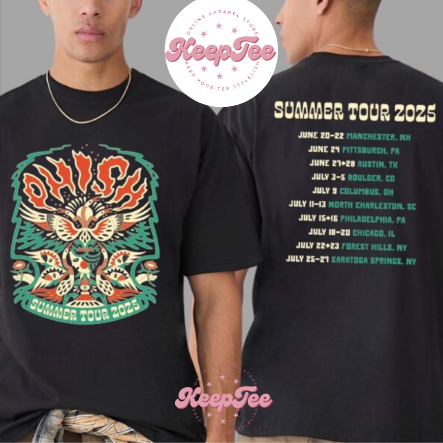 New Phish Band Merch Concert 2025 Shirt, Phish Band Merch Tee For Summer Tour 2025 Kicking Shirt