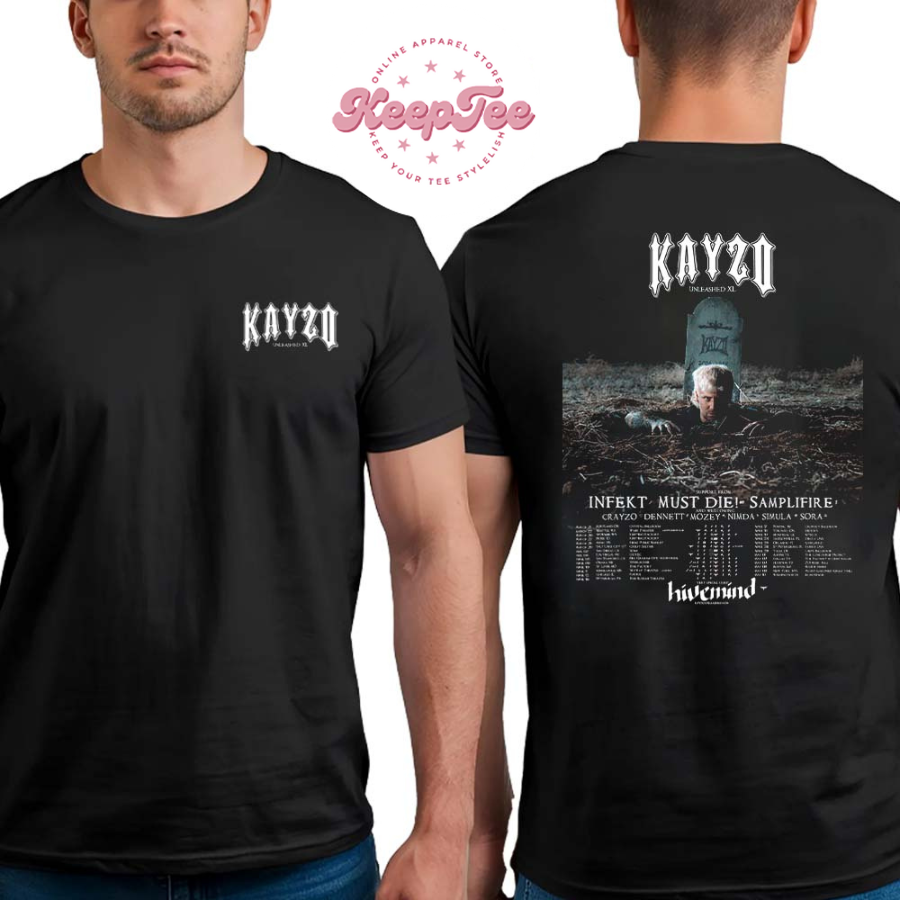 Kayzo Unleashed Xl 2025 Tour Dates List Two Sides Print Classic T-Shirt