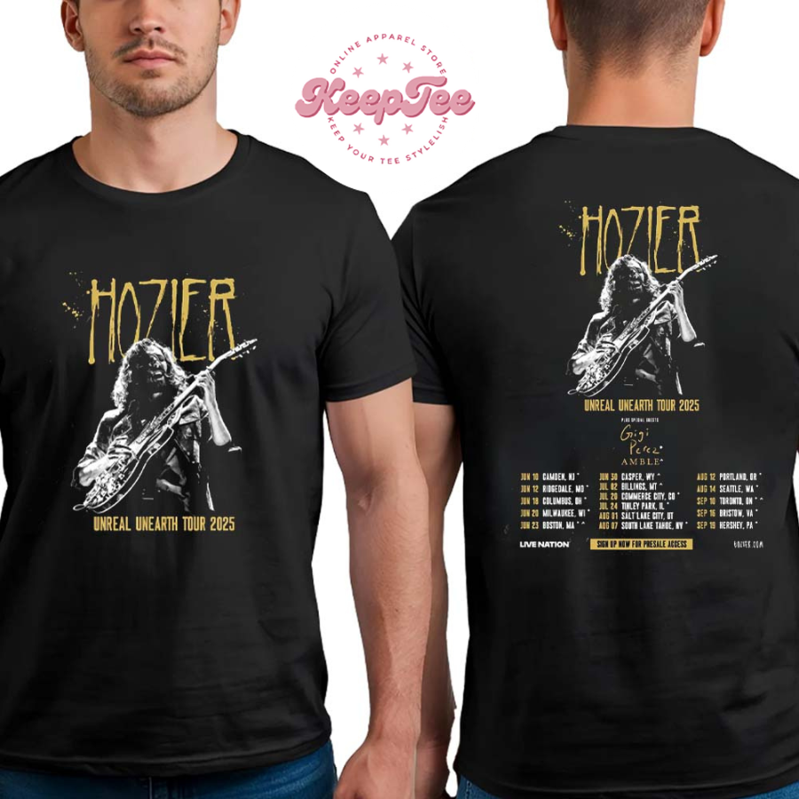 New Hozier Unreal Unearth Tour 2025 North America Dates List Two Sides Print Classic T-Shirt