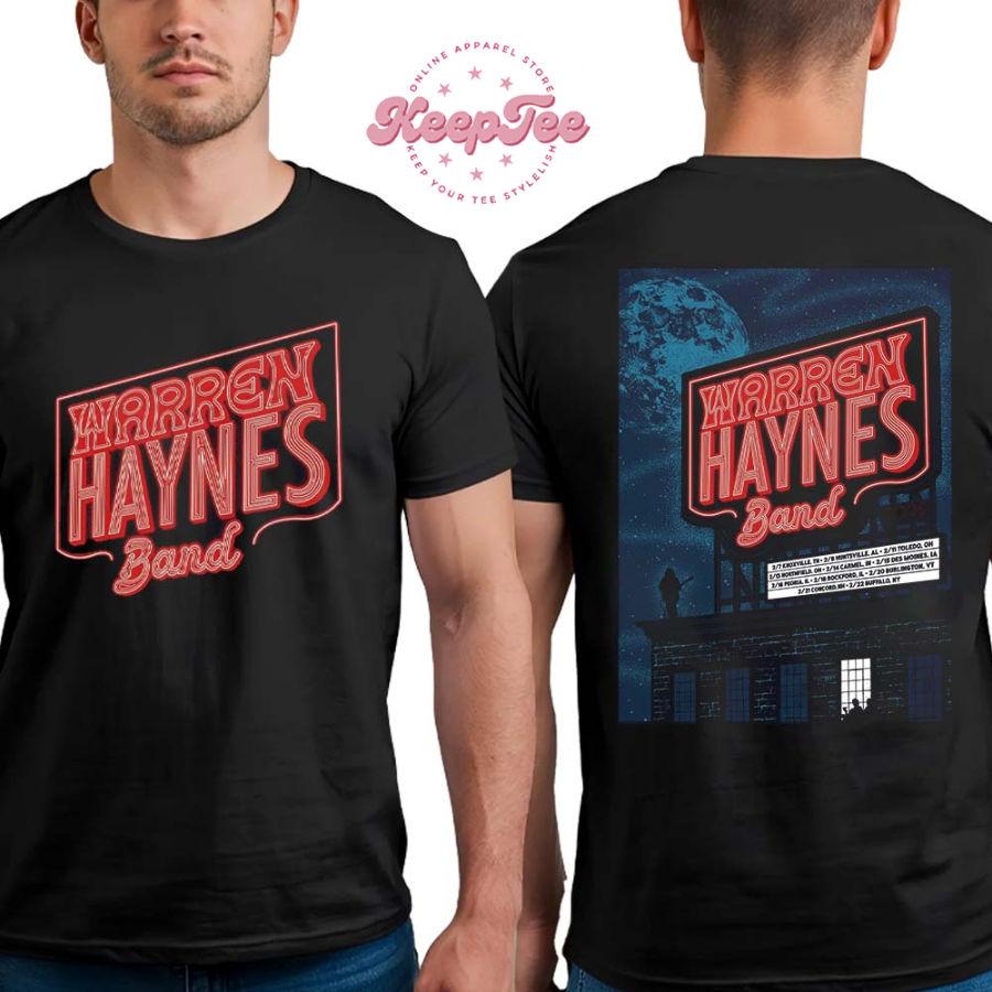 New Warren Haynes Band Poster For Tour 2025 List Dates Two Sides Print Classic T-Shirt