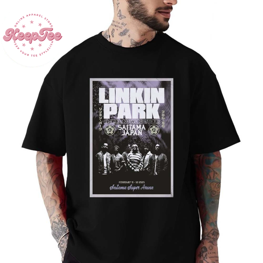 New Linkin Park Poster For Saitama Japan At Saitama Super Arena From Zero World Tour 2025 On February 11-12 2025 Unisex T-Shirt