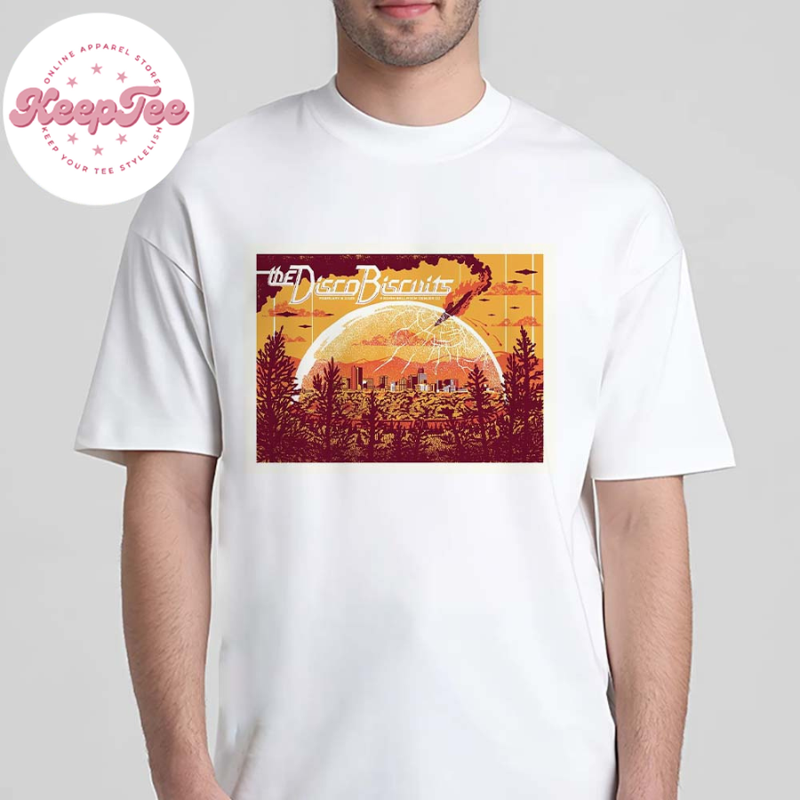 New The Disco Biscuits Concert Poster For Denver Co At Mission Ballroom On February 8 2025 Unisex T-Shirt