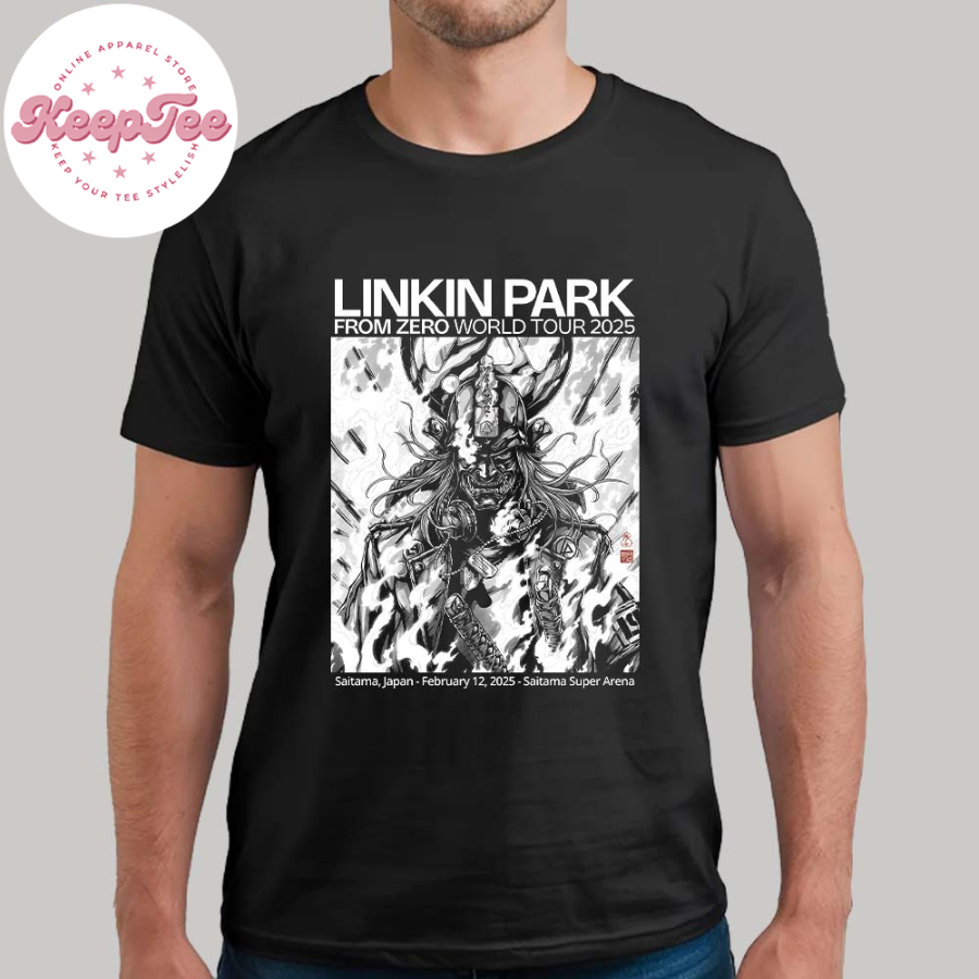New Linkin Park Poster In Japan Art By Takashi Okazaki At Saitama Super Arena On February 12 2025 From Zero World Tour 2025 Classic T-Shirt