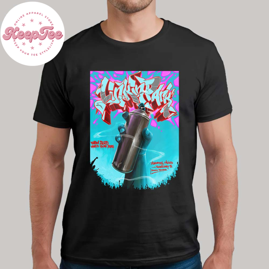 New Linkin Park Poster In Monterrey Mexico From Zero World Tour 2025 On February 5Th 2025 Vintage T-Shirt