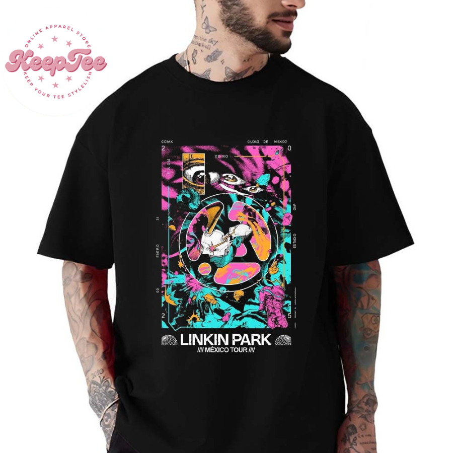 New Linkin Park Poster For Pop Up Store In Mexico Cdmx From Zero World Tour 2025 Unisex T-Shirt
