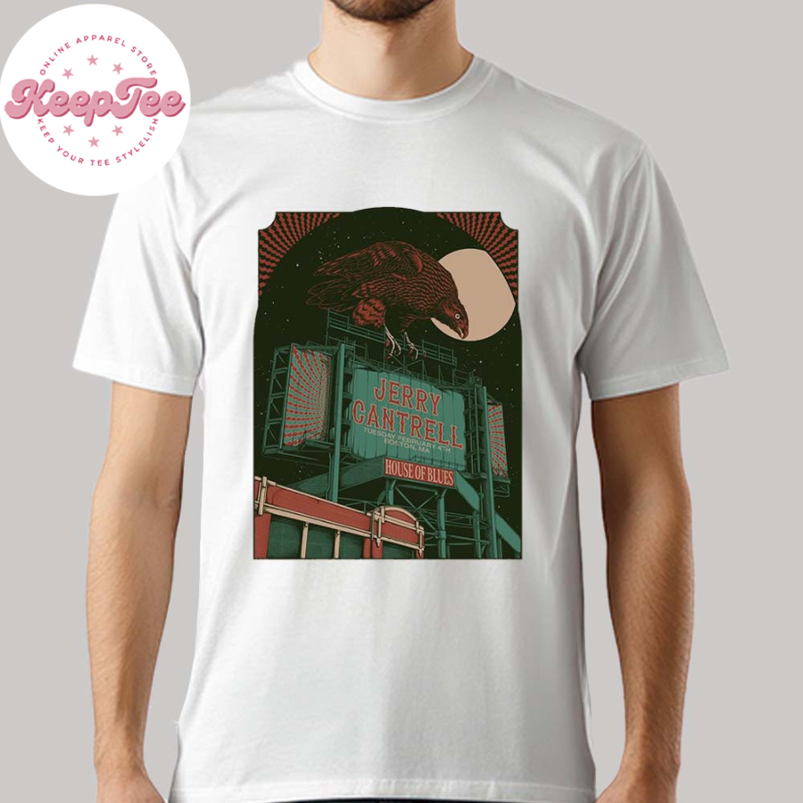 Jerry Cantrell In Boston Ma Concert Poster At House Of Blues On February 4Th 2025 Classic T-Shirt