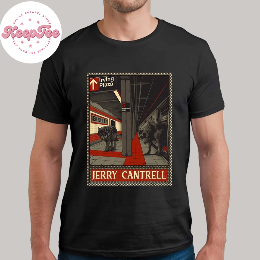 Jerry Cantrell In New York Ny Poster For Show Music At Irving Plaza On February 5 2025 Unisex T-Shirt