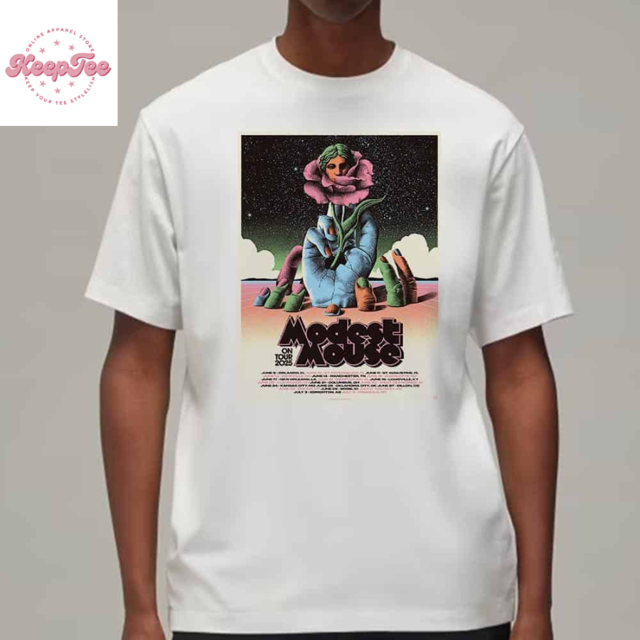 Modest Mouse On Tour 2025 Artwork Poster Dates And Places List Classic T-Shirt