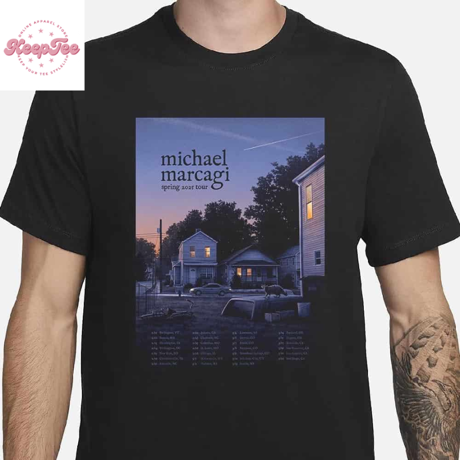 Michael Marcagi Official Tour And Poster Art For Spring Tour Start 2025 Classic T-Shirt