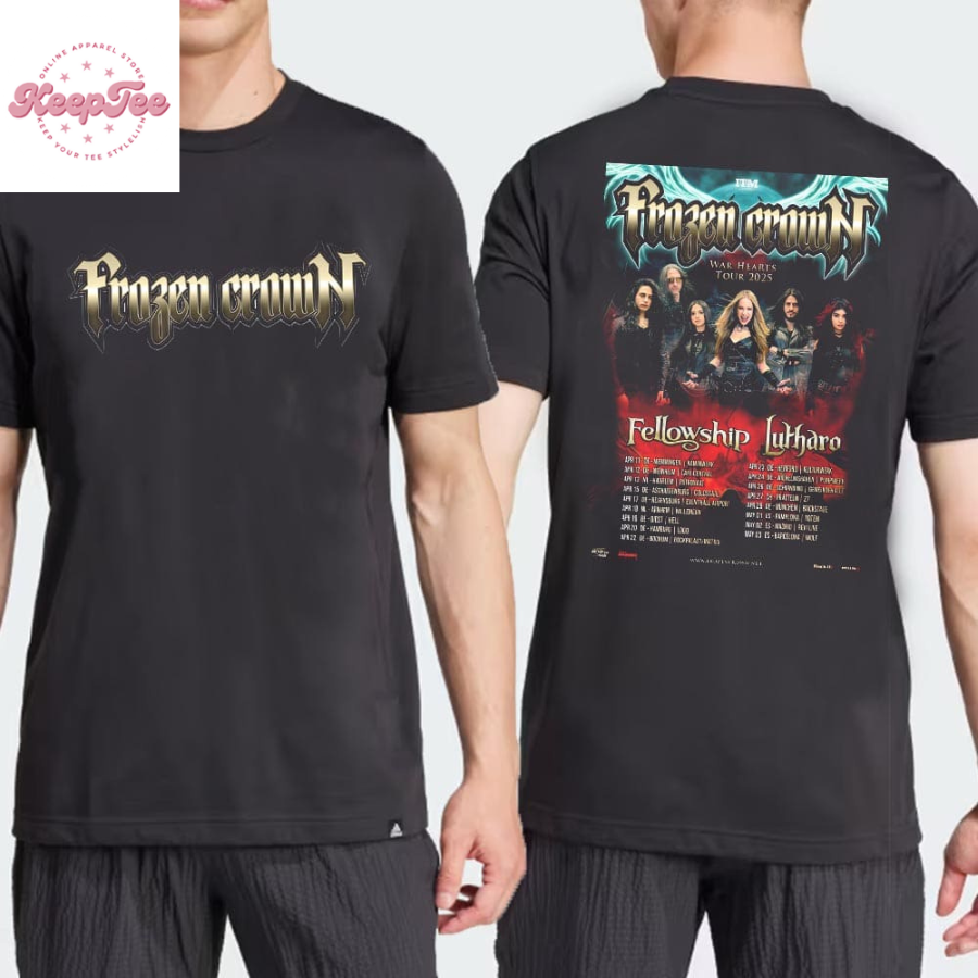 Frozen Crown War Hearts Tour 2025 Dates And Places List  T-Shirt