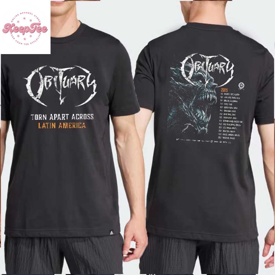 Obituary Torn Across Latin America 2025 Dates And Places List  T-Shirt