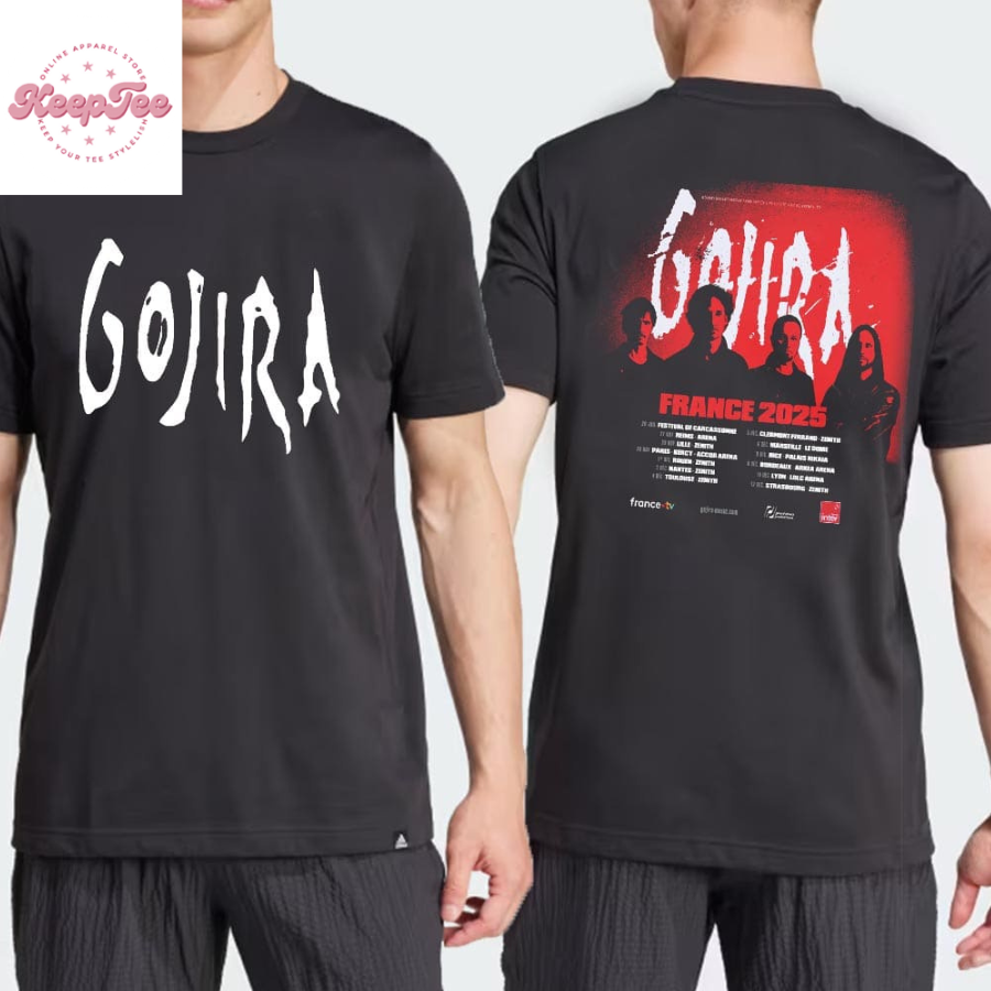 Gojira Announces France Tour 2025 Dates And Places List  T-Shirt