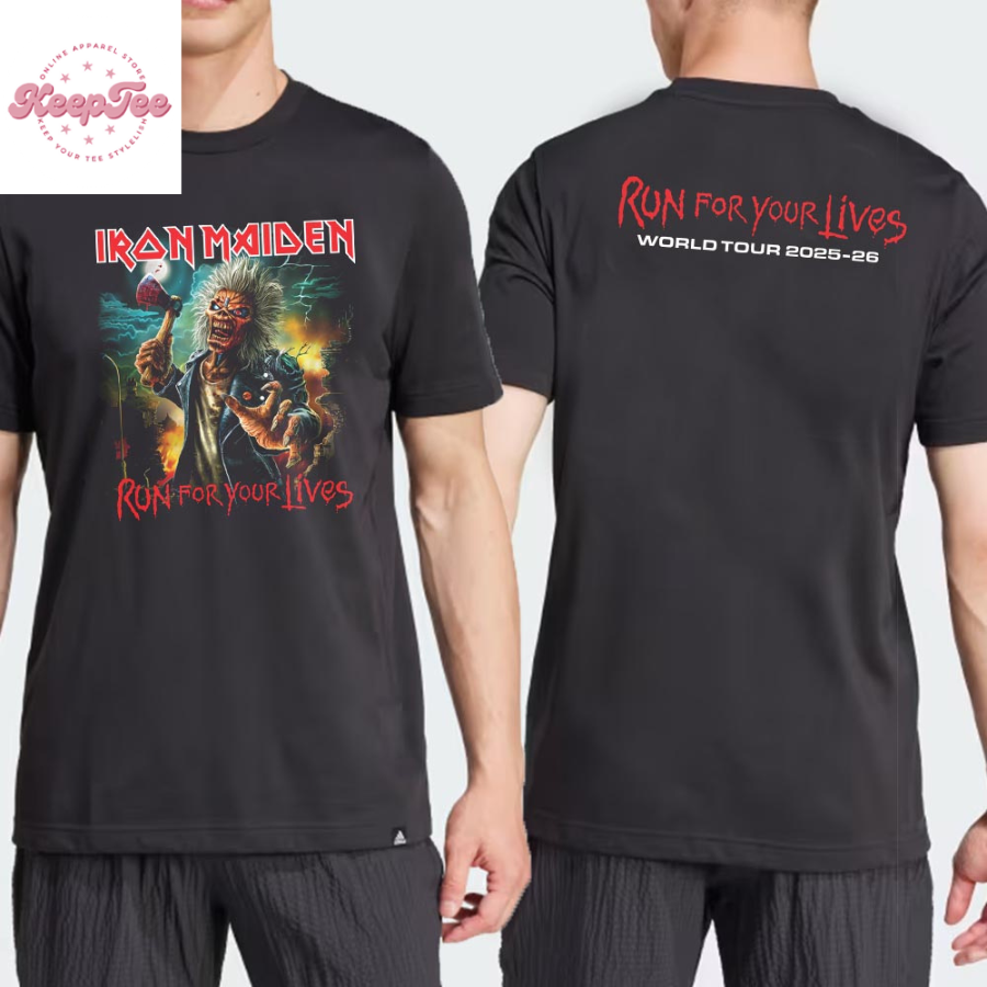Iron Maiden World Tour 2025-26 Run For Your Lives Og Tee Merchandise T-Shirt