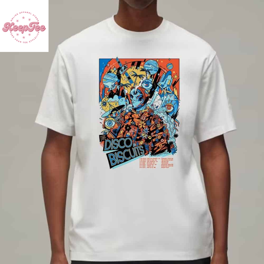 The Disco Biscuits Artwork Poster For Show At Ca Az And Nm Dates And Places List Classic T-Shirt