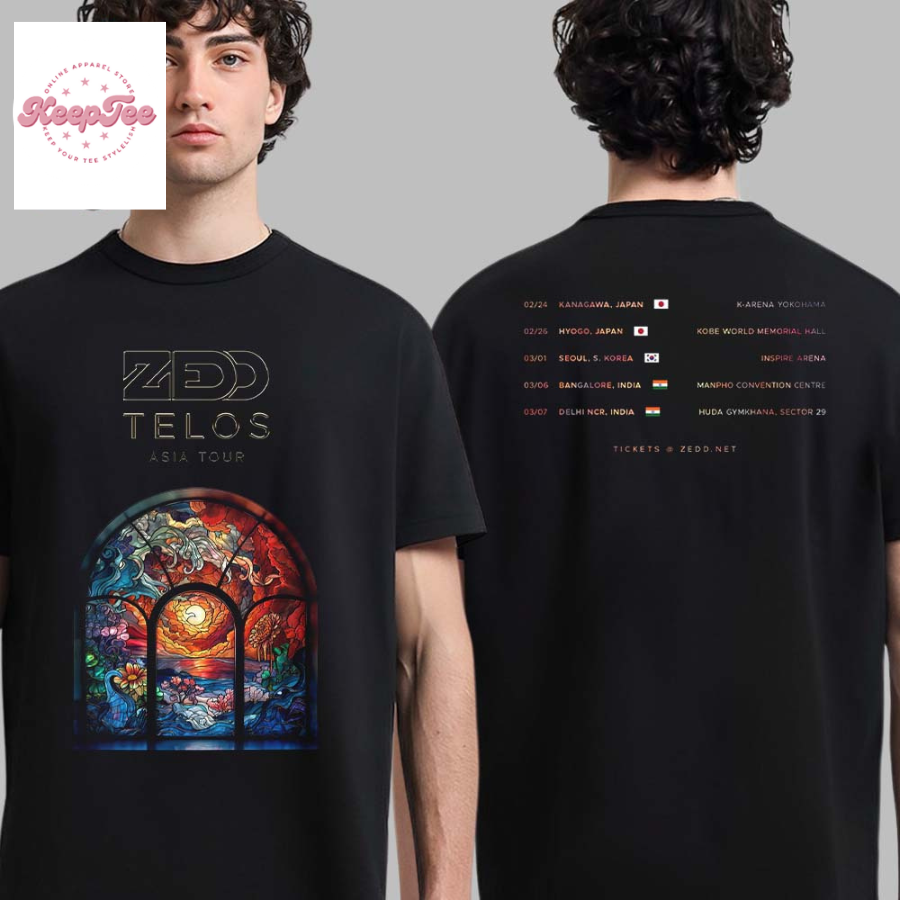Zedd Telos Asia Tour 2025 Tour Dates List  T-Shirt