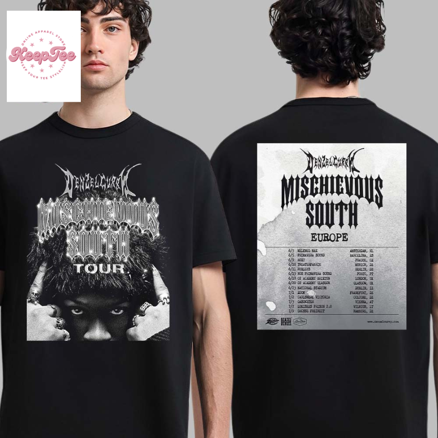 Mischievous South Tour 2025 Europe Tour Dates List  T-Shirt