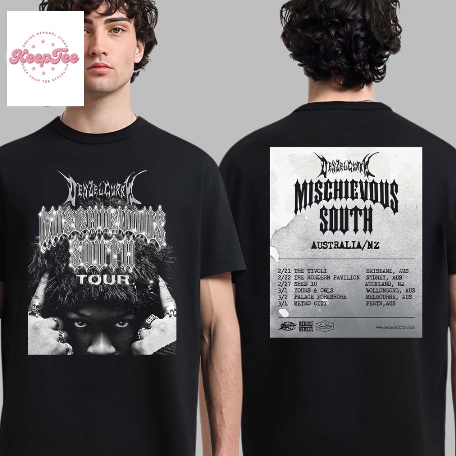 Mischievous South Tour 2025 Australia New Zealand Tour Dates List  T-Shirt
