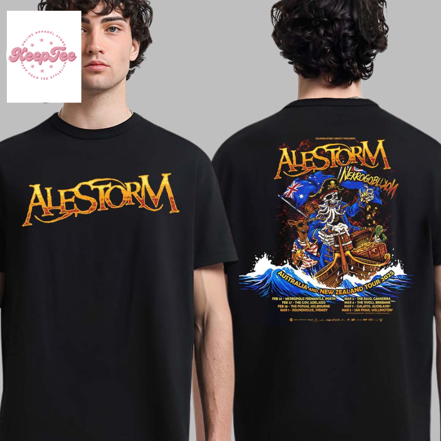 Alestorm And Nekrogoblikon Australia And New Zealand Tour 2025  T-Shirt