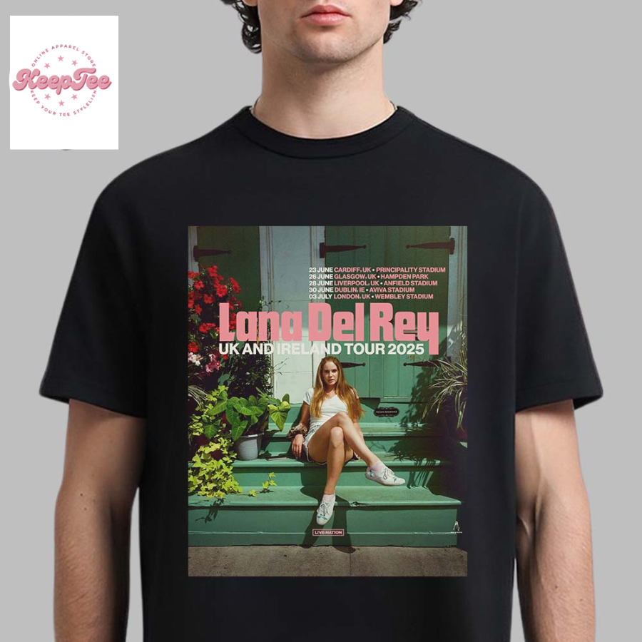 Lana Del Rey Uk And Ireland Stadium Tour 2025 Unisex T-Shirt