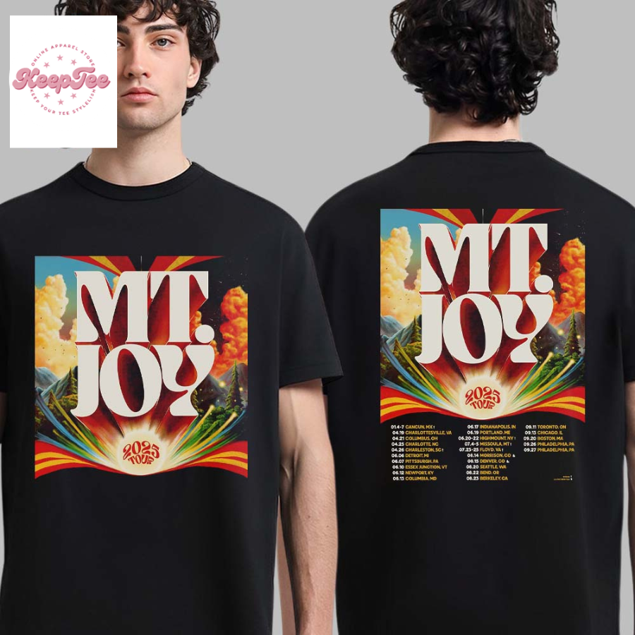 Mt Joy 2025 Tour Schedule Date List  T-Shirt