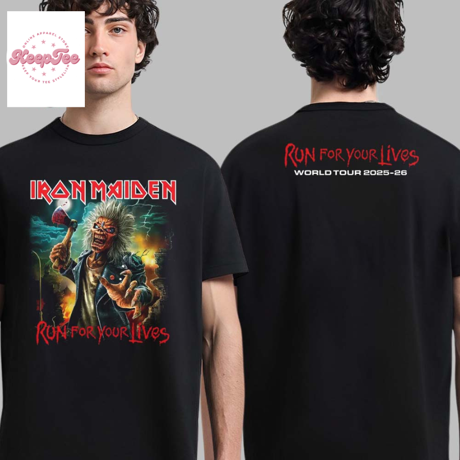 Iron Maiden Run For Your Lives World Tour 2025 2026 Og Unisex T-Shirt