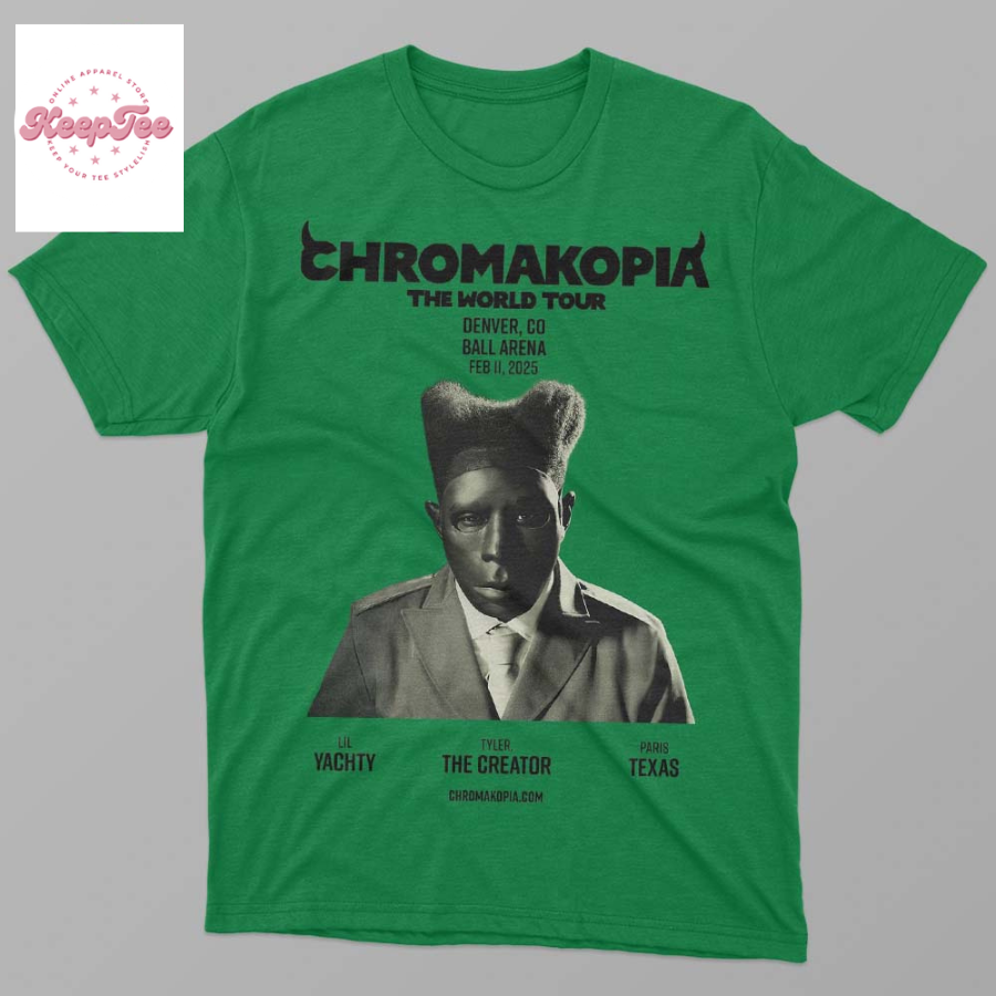 Chromakopia The World Tour By Tyler The Creator In Denver Colorado At Ball Arena 2025 Unisex T-Shirt