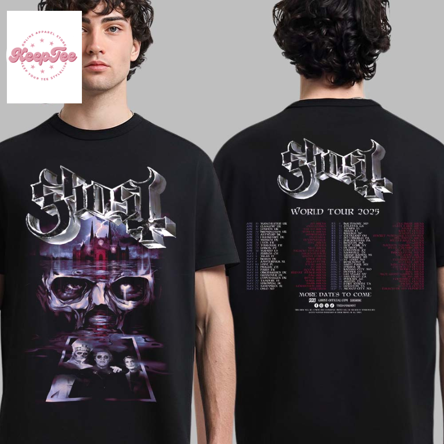 Ghost Band World Tour 2025 Tour Dates  T-Shirt
