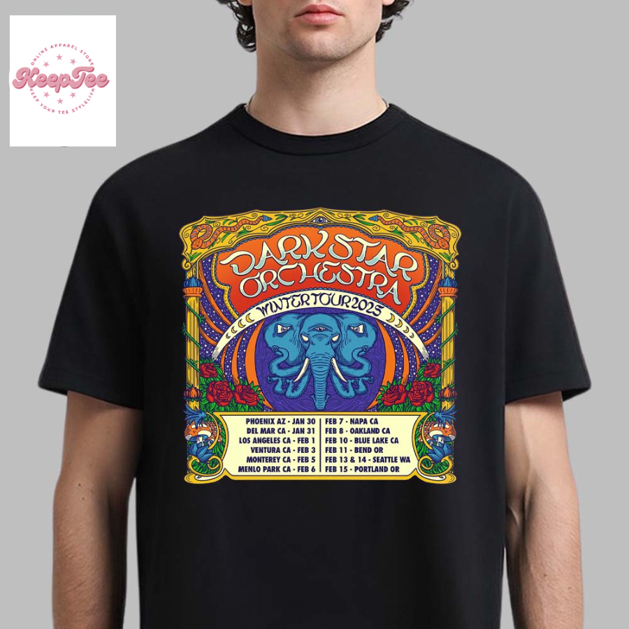 Dark Star Orchestra Winter Tour 2025 Tour Dates List Unisex T-Shirt