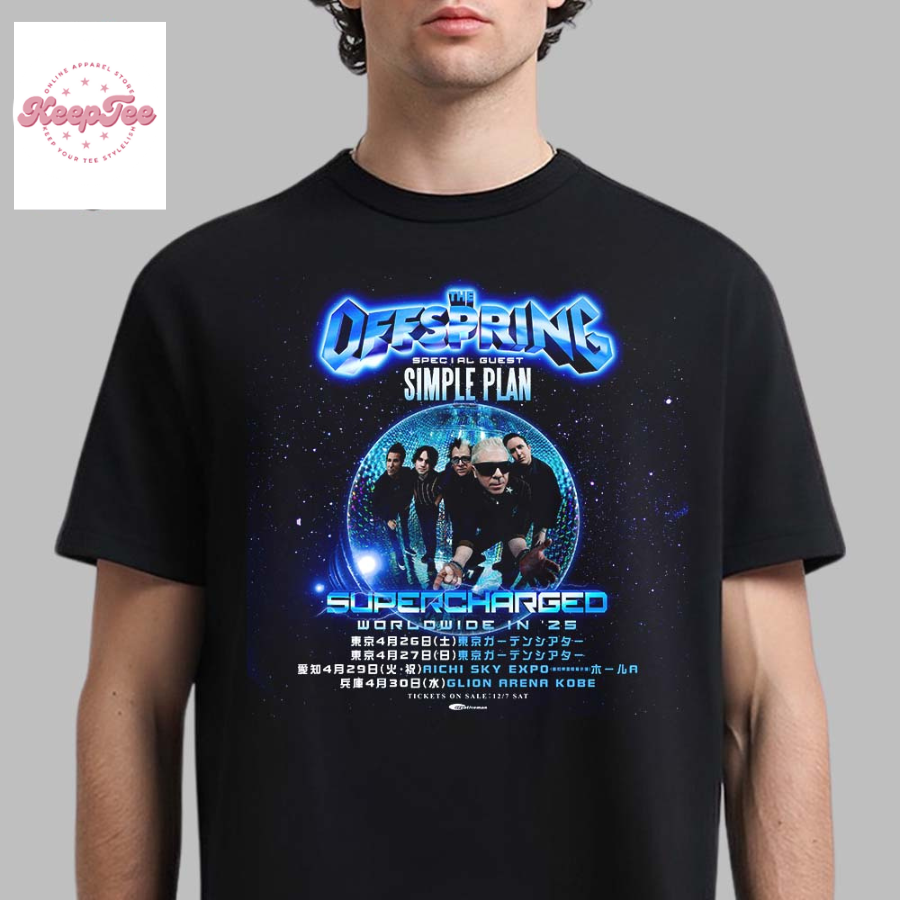 The Offspring Supercharged Worldwide In 25 Head To Japan On April 2025 Classic T-Shirt