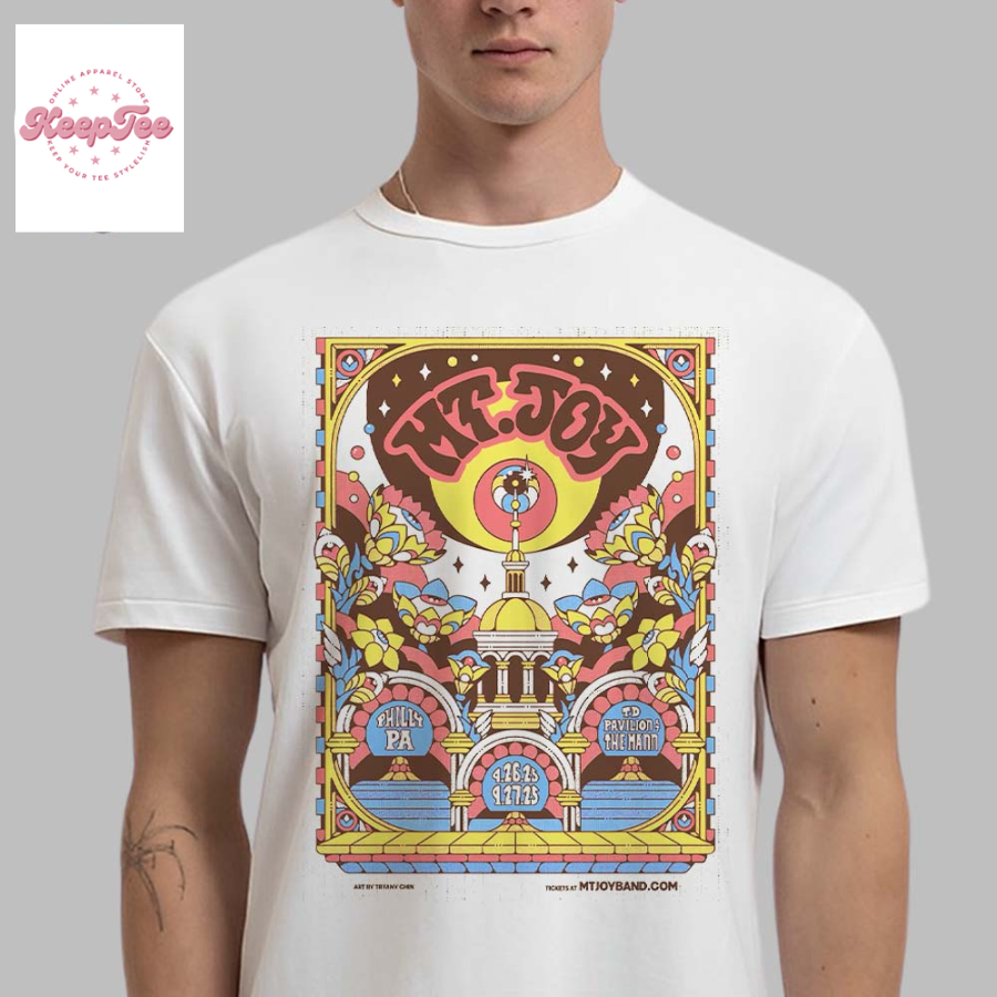 Mt Joy Poster For Shows In Philly Pennsylvania At Td Pavilion At The Mann On 26 And 27 September 2025 Unisex T-Shirt