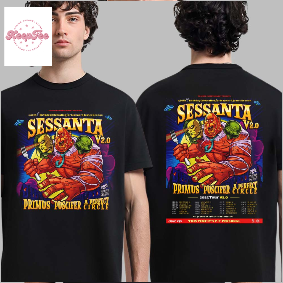 Sessanta V2.0 A 61Th Birthday Celebration For Maynard James Keenan Tour 2025 Shirt